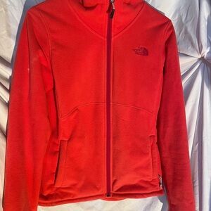 Women’s regular s/p north face pink zip up